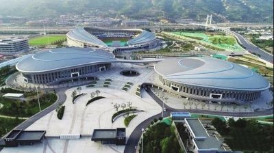 一场两馆天水市体育中心正式启用