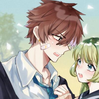 「王者荣耀」蔡文姬&澜 手绘情头图源网络 欢迎补充 侵删