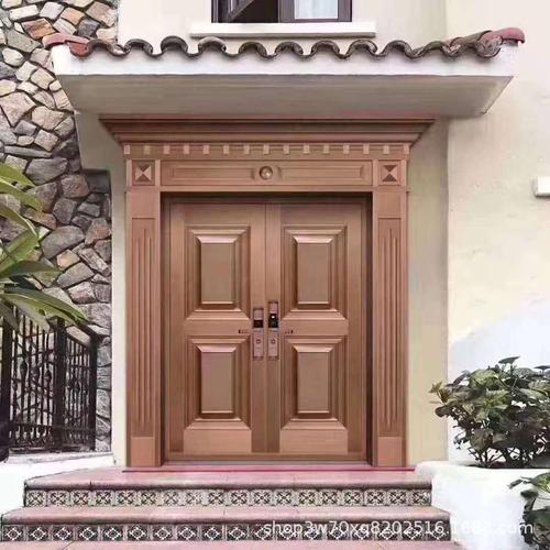 新款罗马柱门 别墅门 防爆高档进户单门 农村自建房防盗门