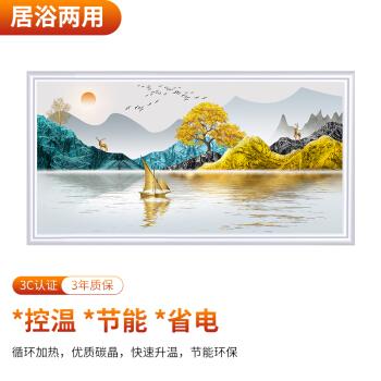 五花碳晶取暖器挂墙电热板石墨烯墙暖壁画家用电暖气片壁挂式发热画大