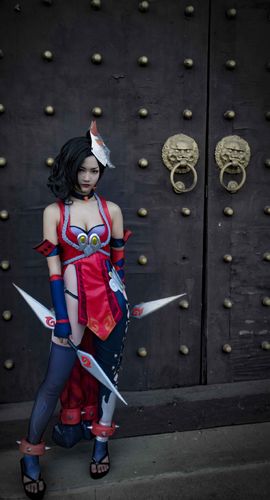 【cos正片】王者荣耀 死亡之刃—阿轲 cn:子烌 cosplay-第7张