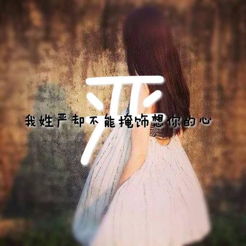 有关姓氏的qq头像~快快抱走