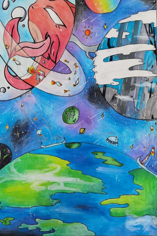 【浐灞第二中学美术】科幻画比赛部分优秀作品