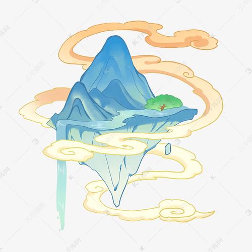 国风古风山水祥云