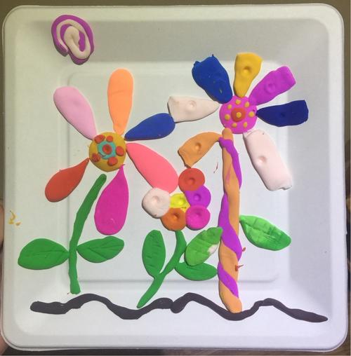 彩泥花卉