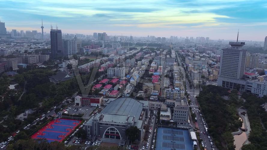 长春 南关区 地标 航拍素材