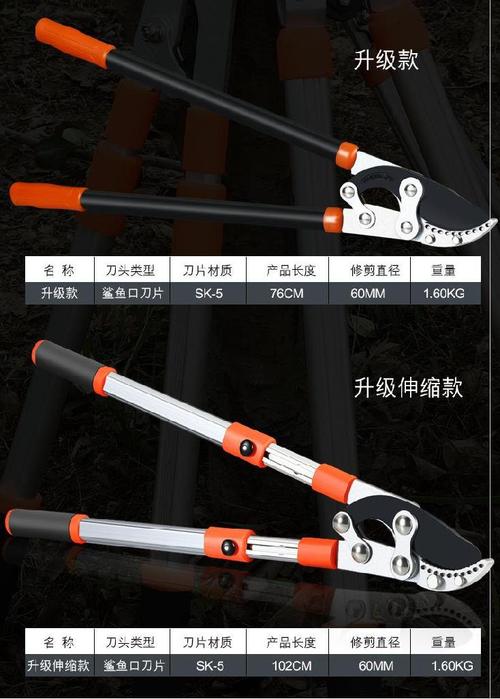 jing ping剪竹子的剪刀粗枝剪修枝剪刀家用草坪树剪子果树强力修剪