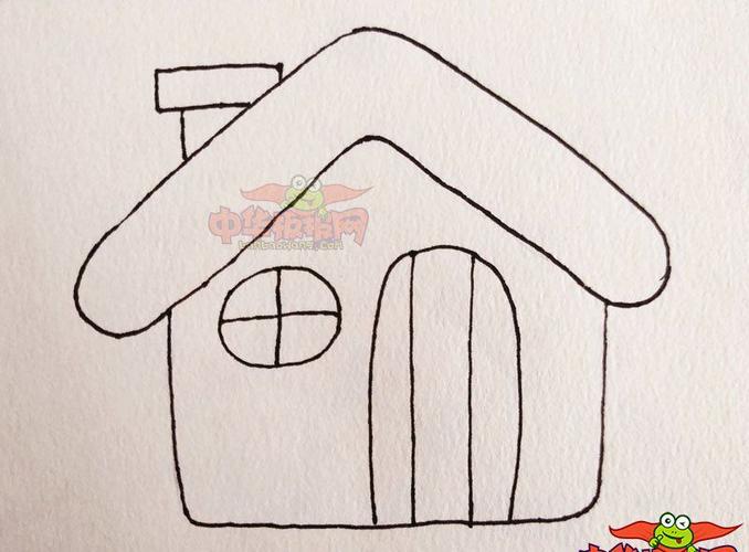 房子怎么画简单又漂亮,儿童简单画漂亮的房子_简笔画