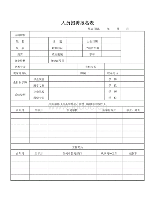 招聘表格式.docx