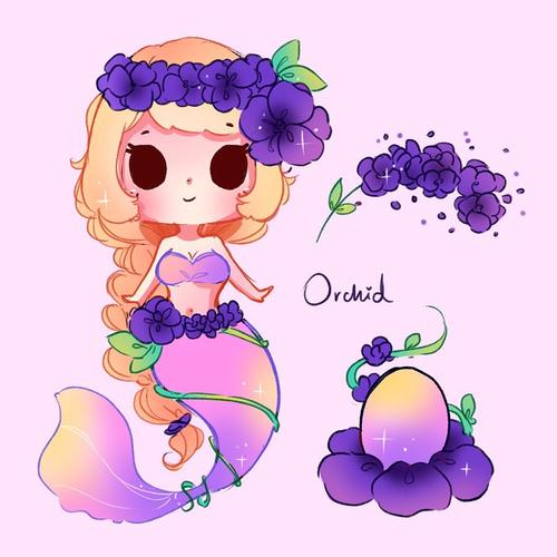 q版美人鱼图片大全超可爱的q版美人鱼插画