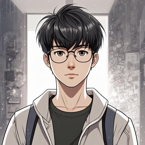 动漫头像|二次元戴眼镜的男生�