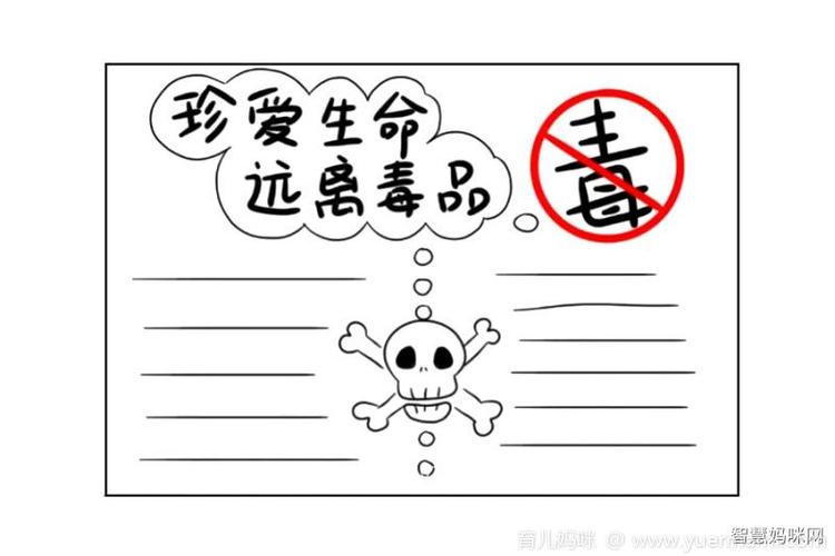 禁毒手抄报画法教程