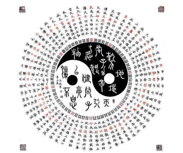 其它 马捷易经书法中堂作品解析 写美篇第1卦乾为天自强不息第2卦坤为