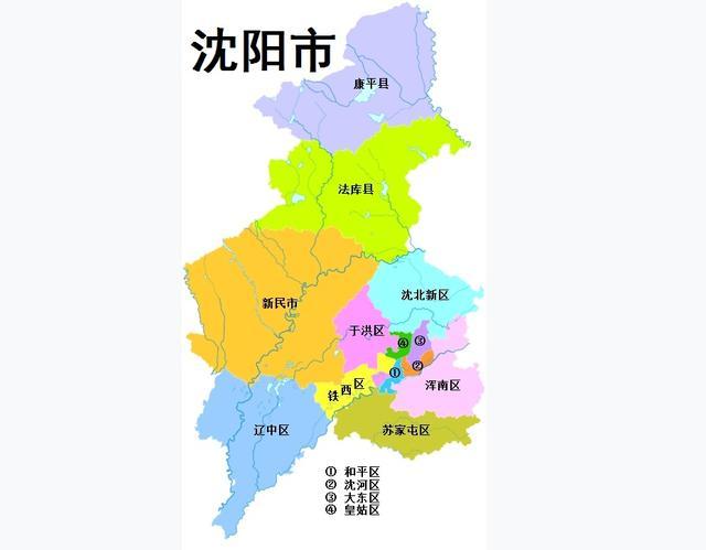 下面地图表示了沈阳市在中国东北地区的位置.