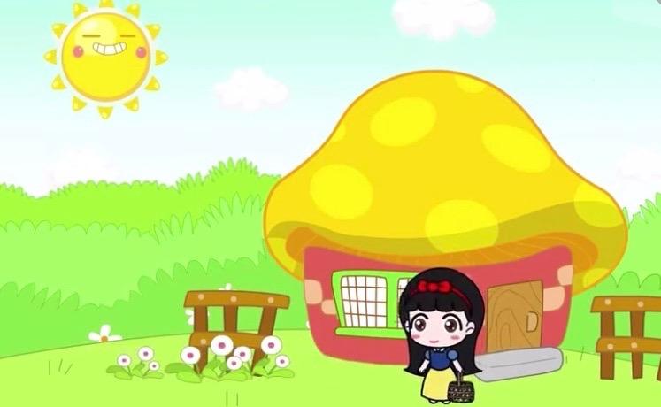 金色的房子里住着谁呢?(小姑娘)