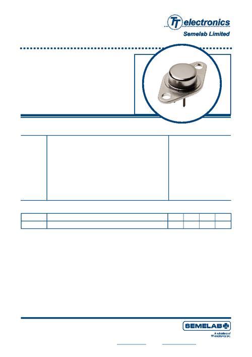 买卖ic网 pdf目录49852 > 2n4912 (semelab ltd) 1 a, 80 v, npn, si