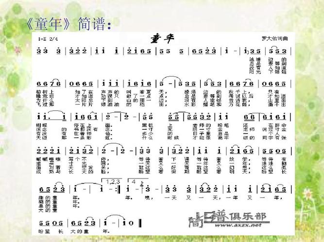 初中音乐课件童年ppt