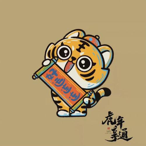 可可爱爱小老虎 #简笔画##可爱头像##新年头像