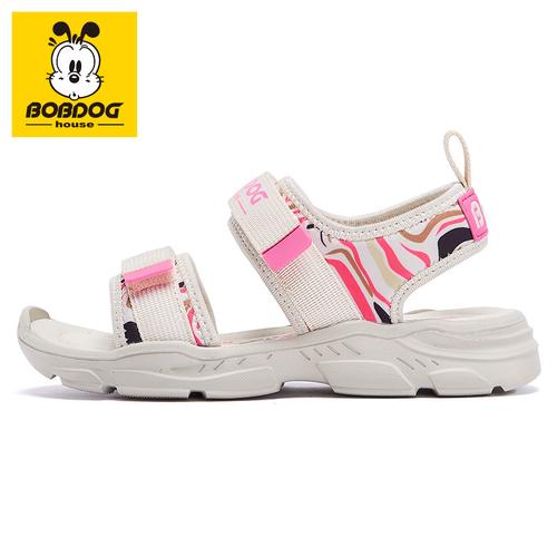 bobdoghouse巴布豆童鞋女童凉鞋夏季儿童软底韩版女孩时尚沙滩鞋子