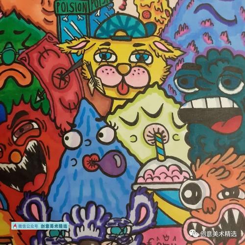 素材分享——19张色彩丰富的马克笔创意插画