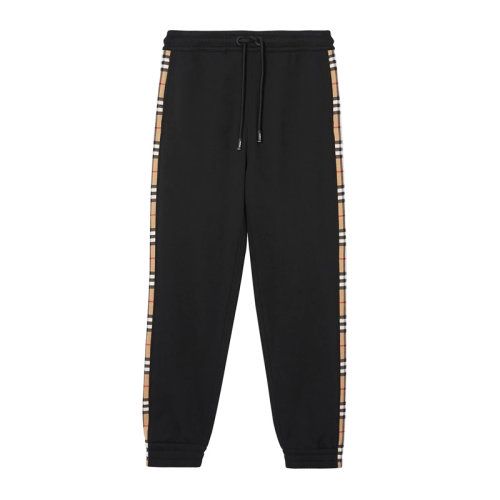 burberry/博柏利 男装 服装 棉质经典格纹束脚 男士运动裤