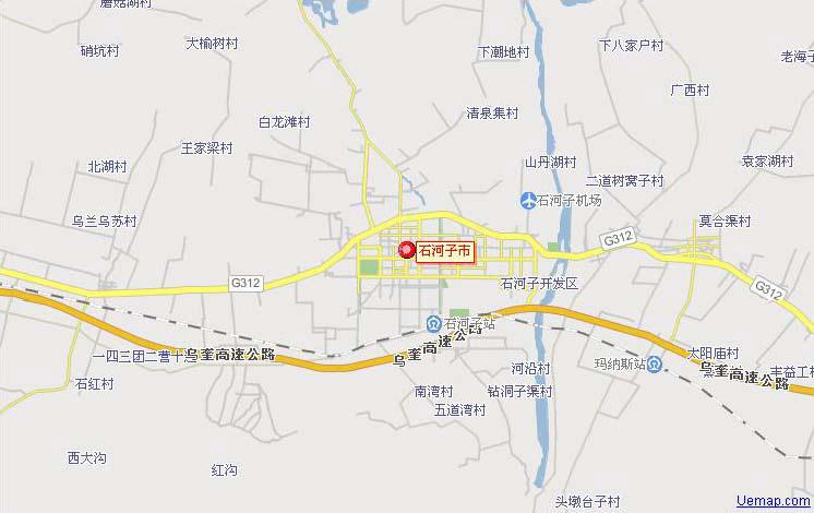 石河子市电子地图
