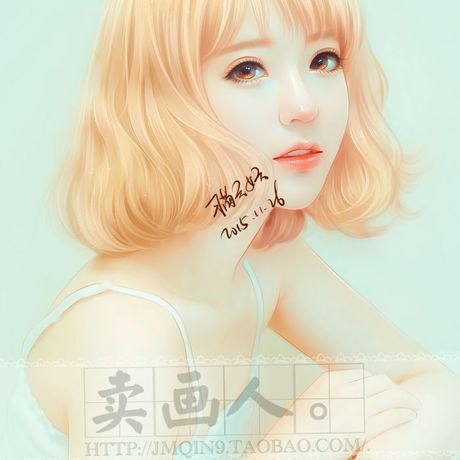 猫夭 真人画像手绘漫画插画人物ps设计照片情侣头像古装双人全身