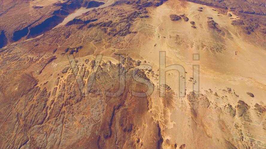 4k奇特地貌火星表面航拍