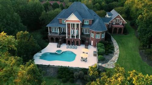 hd航拍林间别墅室内装饰客厅餐厅卧室浴室_1920x1080_高清视频素材