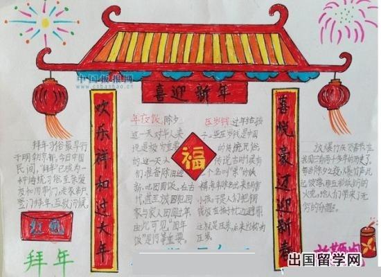 传统文化以元旦和春节为题目的手抄报怎么画