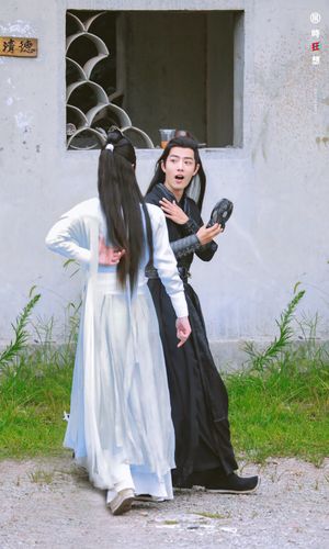 王一博肖战陈情令忘羡图见水印来自微博侵删!