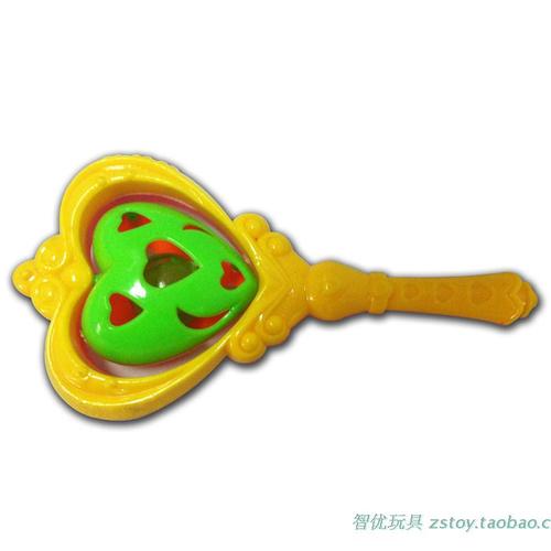 宝宝玩具婴幼儿爱心款球铃手摇铃早教益智玩具响铃特价儿童玩具