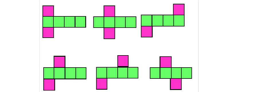 11种正方体展开图模型