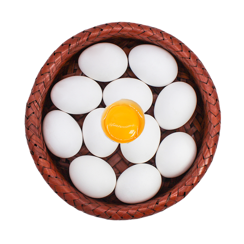 农家新鲜白壳鸡蛋10枚20枚30枚40枚装白壳蛋白皮破损包赔新鲜蛋视频