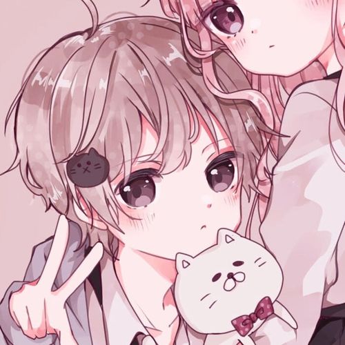 头像,二次元,动漫,情侣,暖心