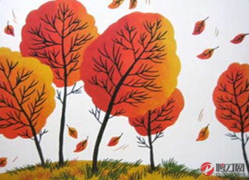 儿童画秋天的图画