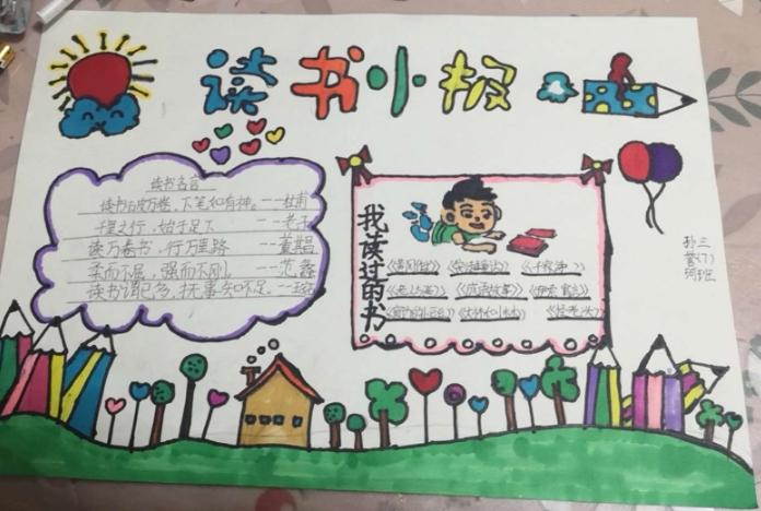 三(7)班读书手抄报剪影