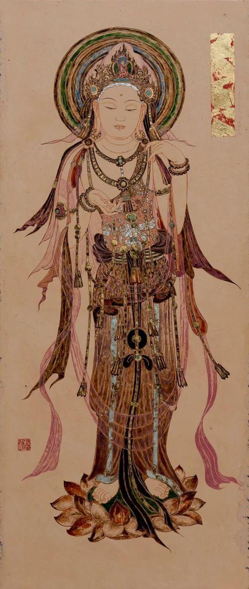 △《莫高窟第57窟 唐代 观音菩萨》