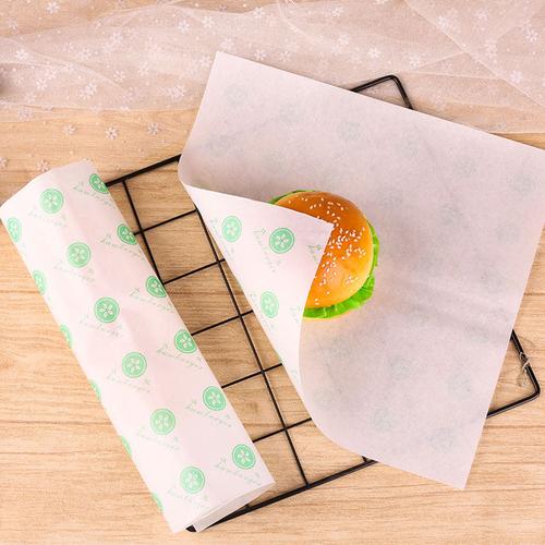 新创美达汉堡包装纸一次性饭团纸淋膜防油鸡肉卷包装纸汉堡纸