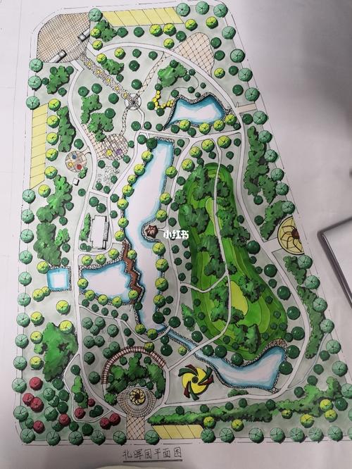 北晖园61景观园林手绘平面图_园林_北晖园_手绘_设计_环境设计_文化