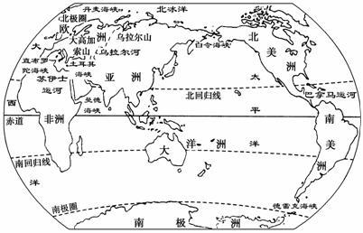 七大洲四大洋分布图简笔画 (第10页)