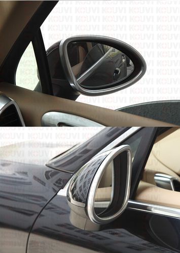 11-14款保时捷卡宴汽车后视镜框亚光反光镜外框 倒车镜外框装饰框图片