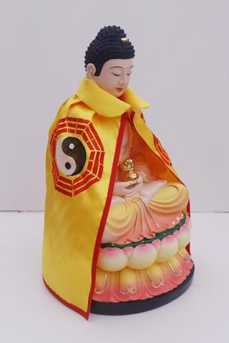 佛像衣服佛袍道家神明衣服仙家披风观音衣服八卦道袍小披风斗篷黄色