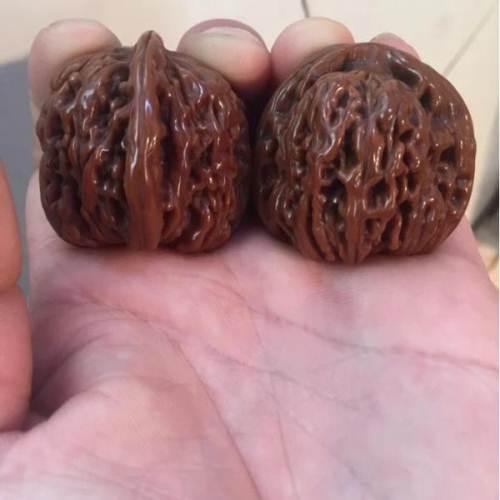 文玩核桃 包浆 老核桃 四座楼