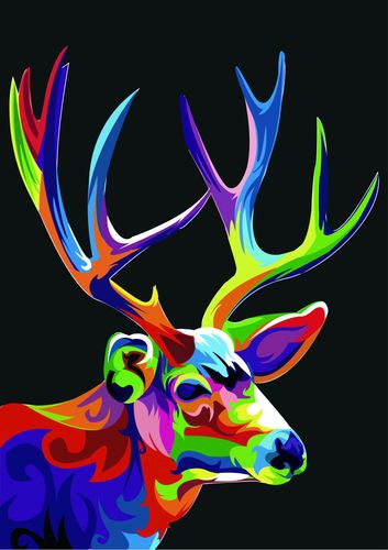 05 mb 尺寸:0×0像素  颜色:rgb 关 键 词: ai钢笔勾绘彩色鹿,ai源