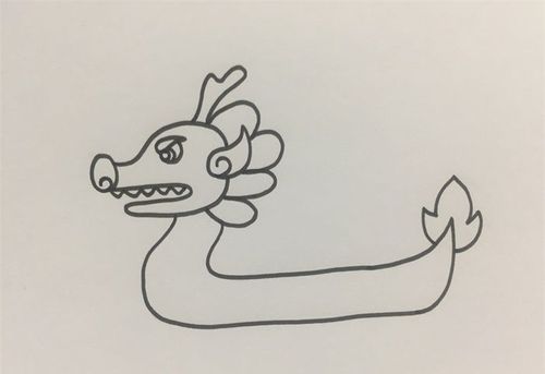 龙舟怎么画霸气又简单