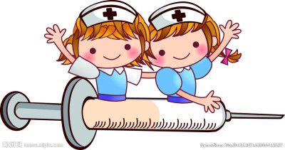 花护士给孩子打针的图简笔画