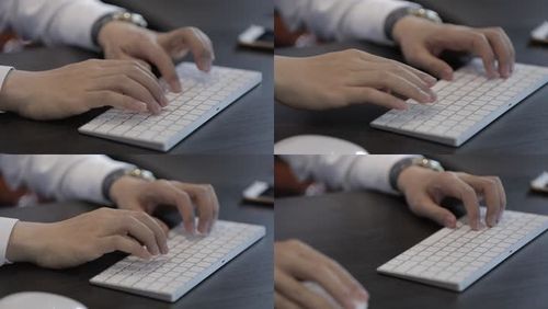 键盘打字商务科技手部特写_1920x1080_高清视频素材下载(编号:4740831