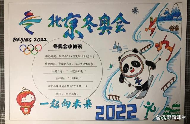 中小学生北京冬奥会手抄报模板图片和文字内容收藏备用