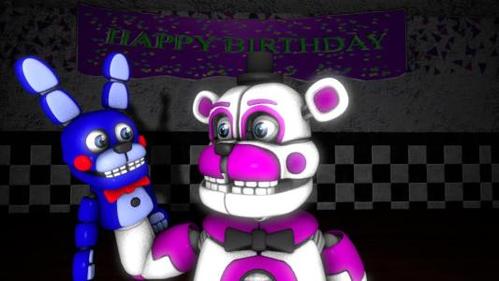 弗莱迪玩具熊简笔画